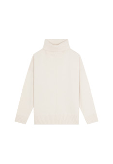 Turtleneck sweater with cashmere slits - Adena
