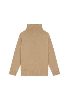 Turtleneck sweater with cashmere slits - Adena