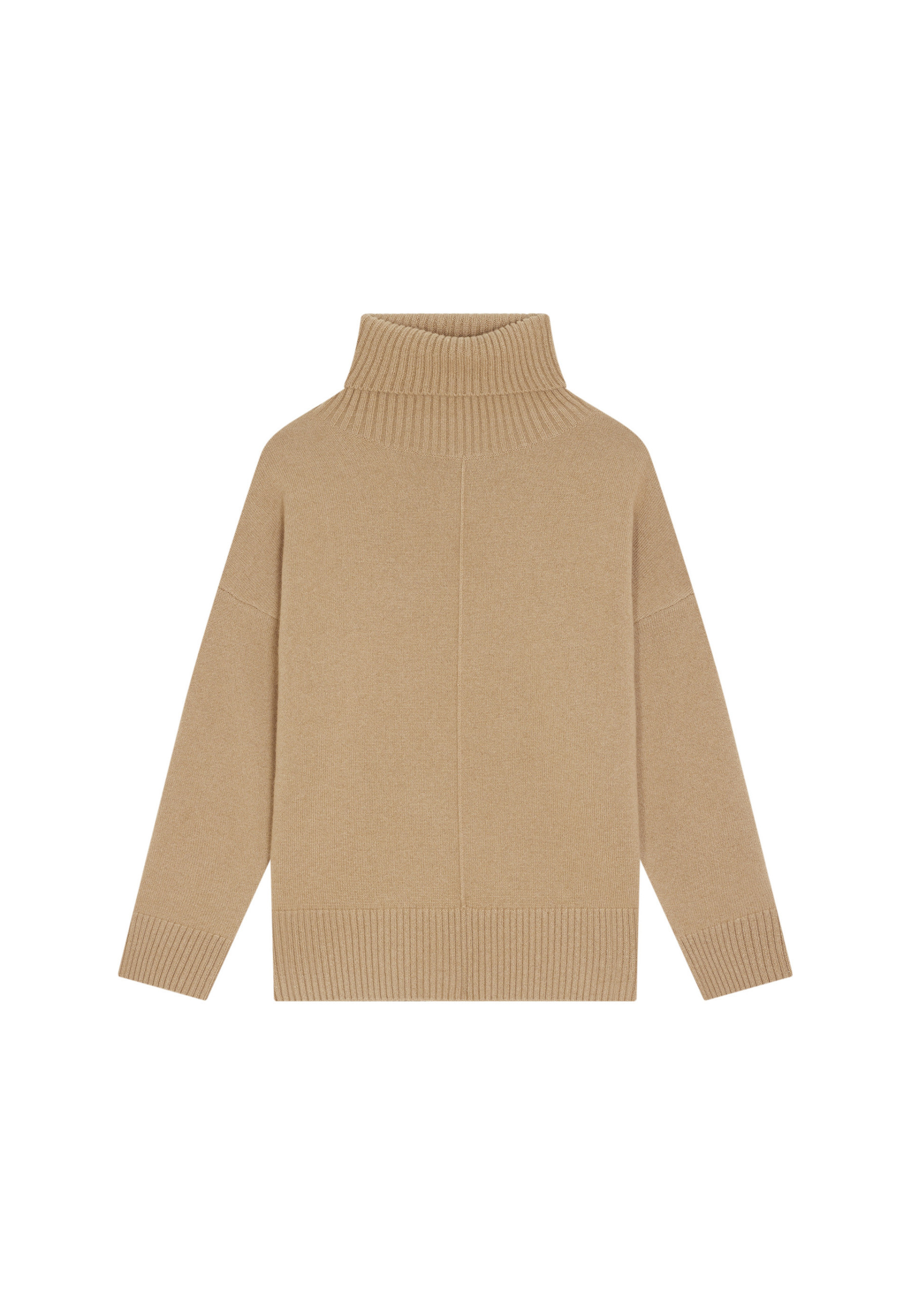 Turtleneck sweater with cashmere slits - Adena