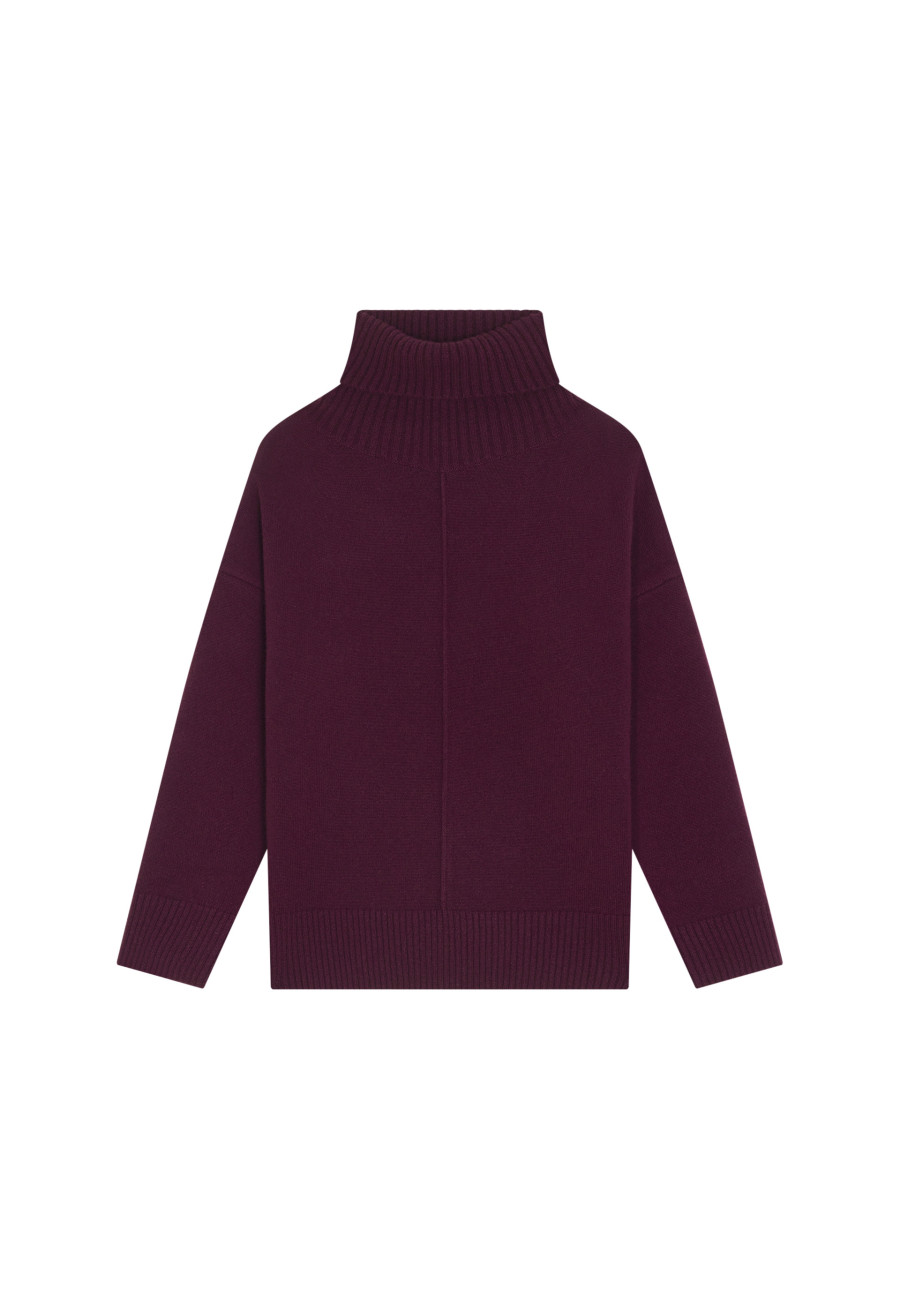 Turtleneck sweater with cashmere slits - Adena