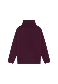 Turtleneck sweater with cashmere slits - Adena