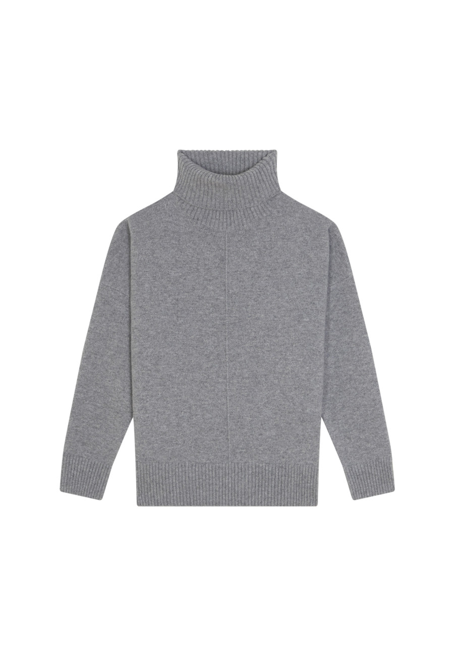 Turtleneck sweater with cashmere slits - Adena