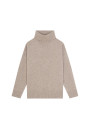 Turtleneck sweater with cashmere slits - Adena