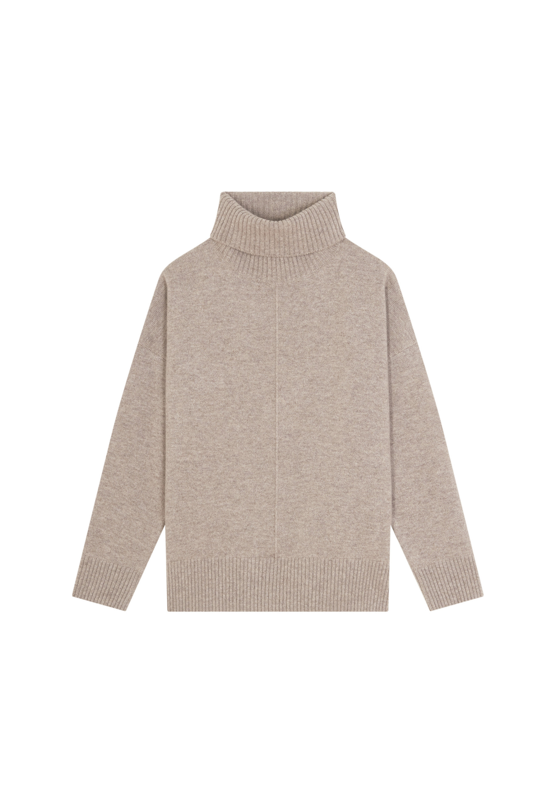 Turtleneck sweater with cashmere slits - Adena