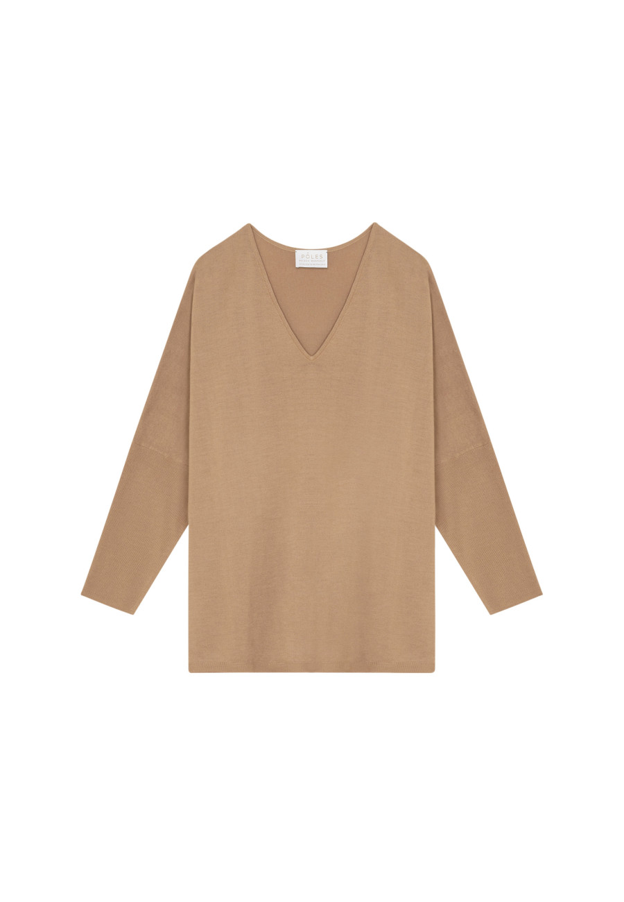 Suéter de lã com manga morcego - Boxe