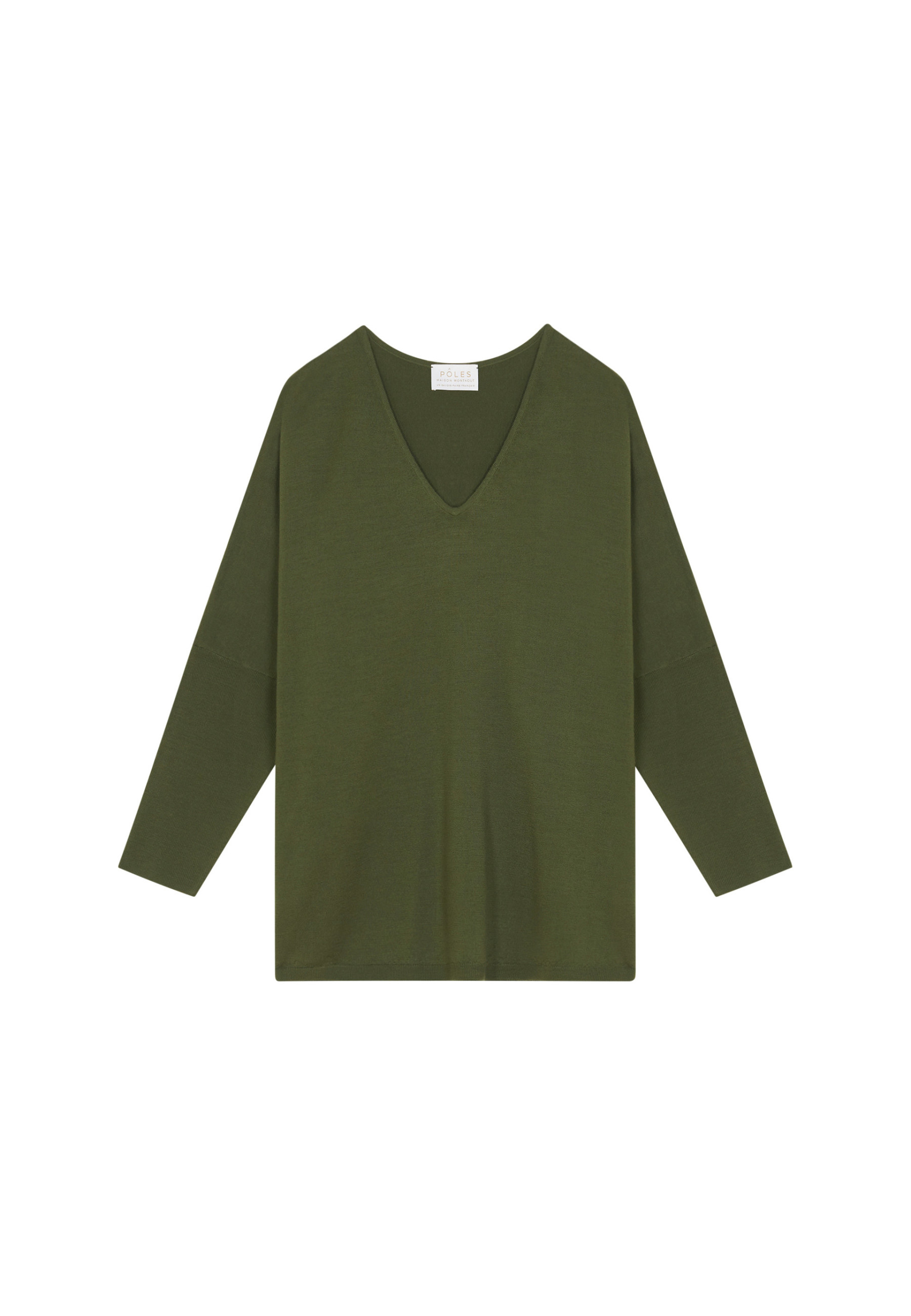 Merino wool bat sleeves sweater - Boxe