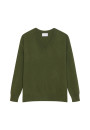 Loose sweater with V-neck slits in cashmere - Alienor