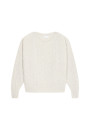 Loose-fit sweater with dots in cocoon wool - Gassia