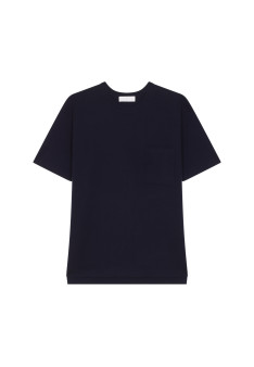 Loose t-shirt with pocket in merino wool - Florentin