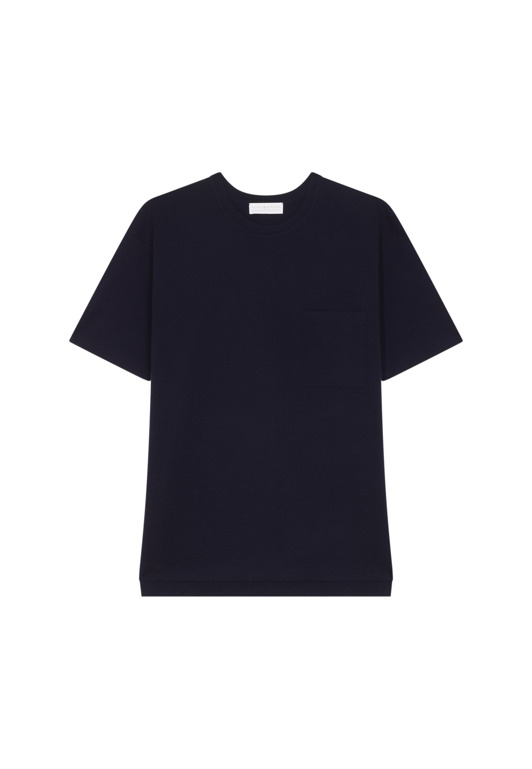 Loose t-shirt with pocket in merino wool - Florentin