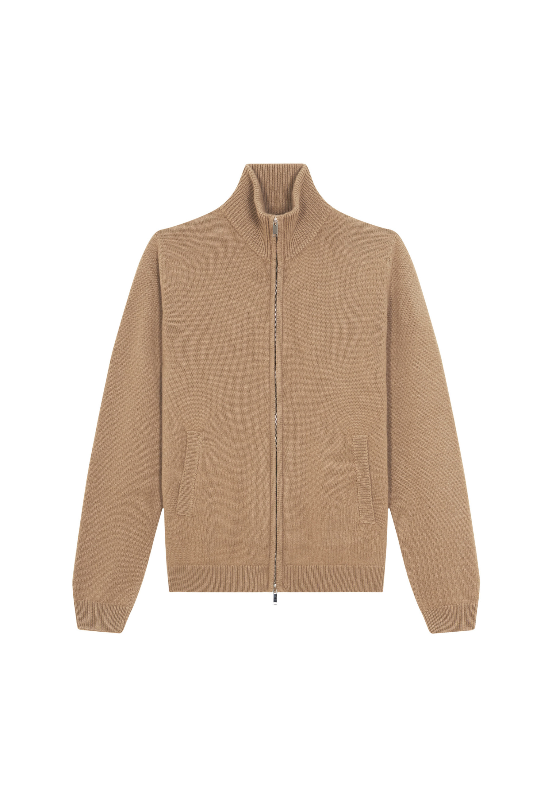 Zipped jacket in 4-ply cashmere - Balthazar