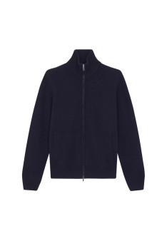 Zipped jacket in 4-ply cashmere - Balthazar