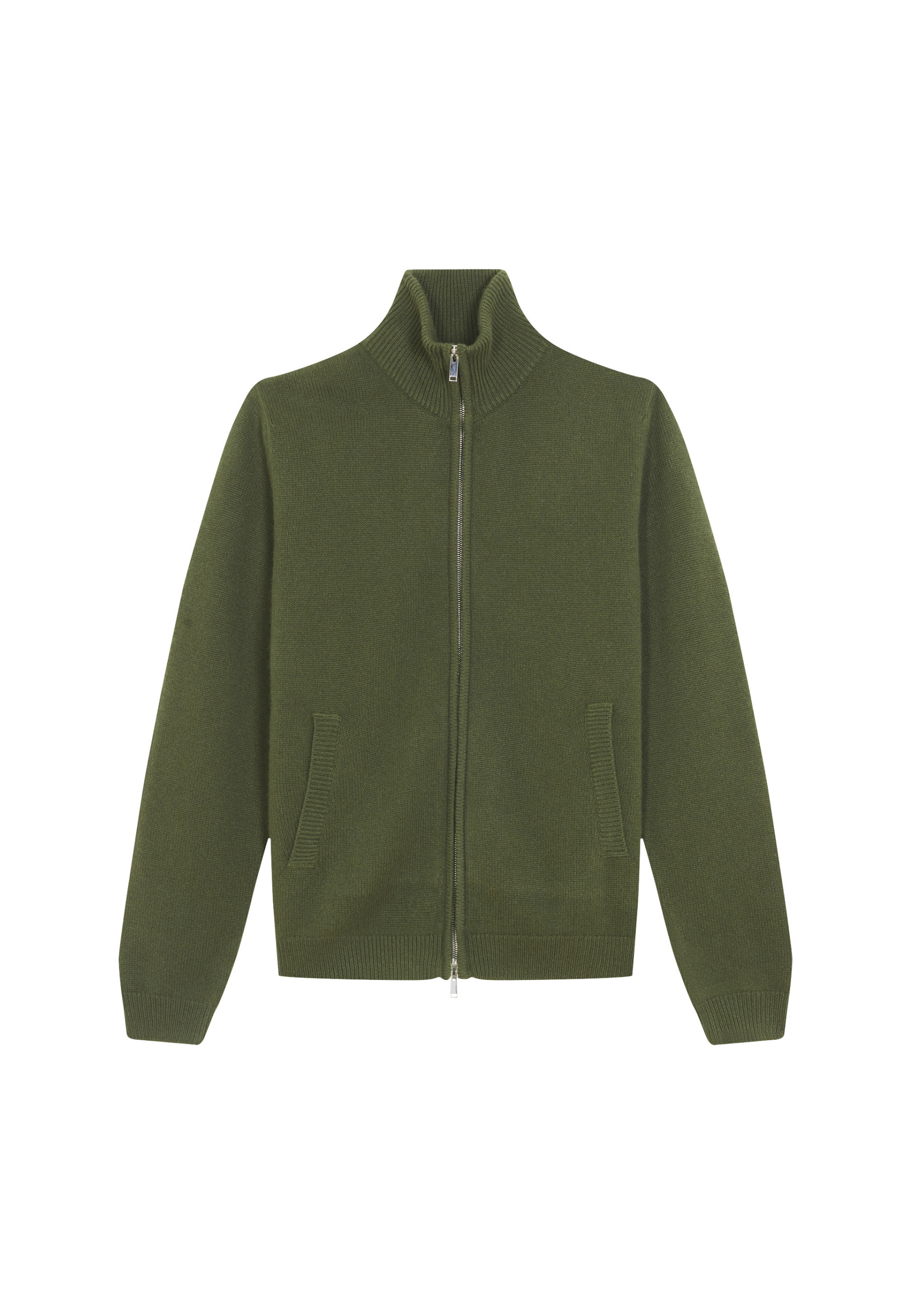 Veste zippée à poches en cachemire 4 fils - Balthazar