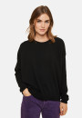 Loose-fit buttoned cashmere round-neck sweater - Acene