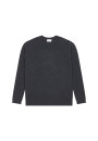 Loose-fit buttoned cashmere round-neck sweater - Acene