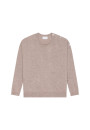 Pull ample boutonné à col rond en cachemire - Acene 7860 soleil - 89 Moutarde