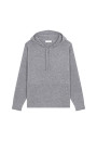 Hooded hoodie with pockets in wool and cashmere - Fabio