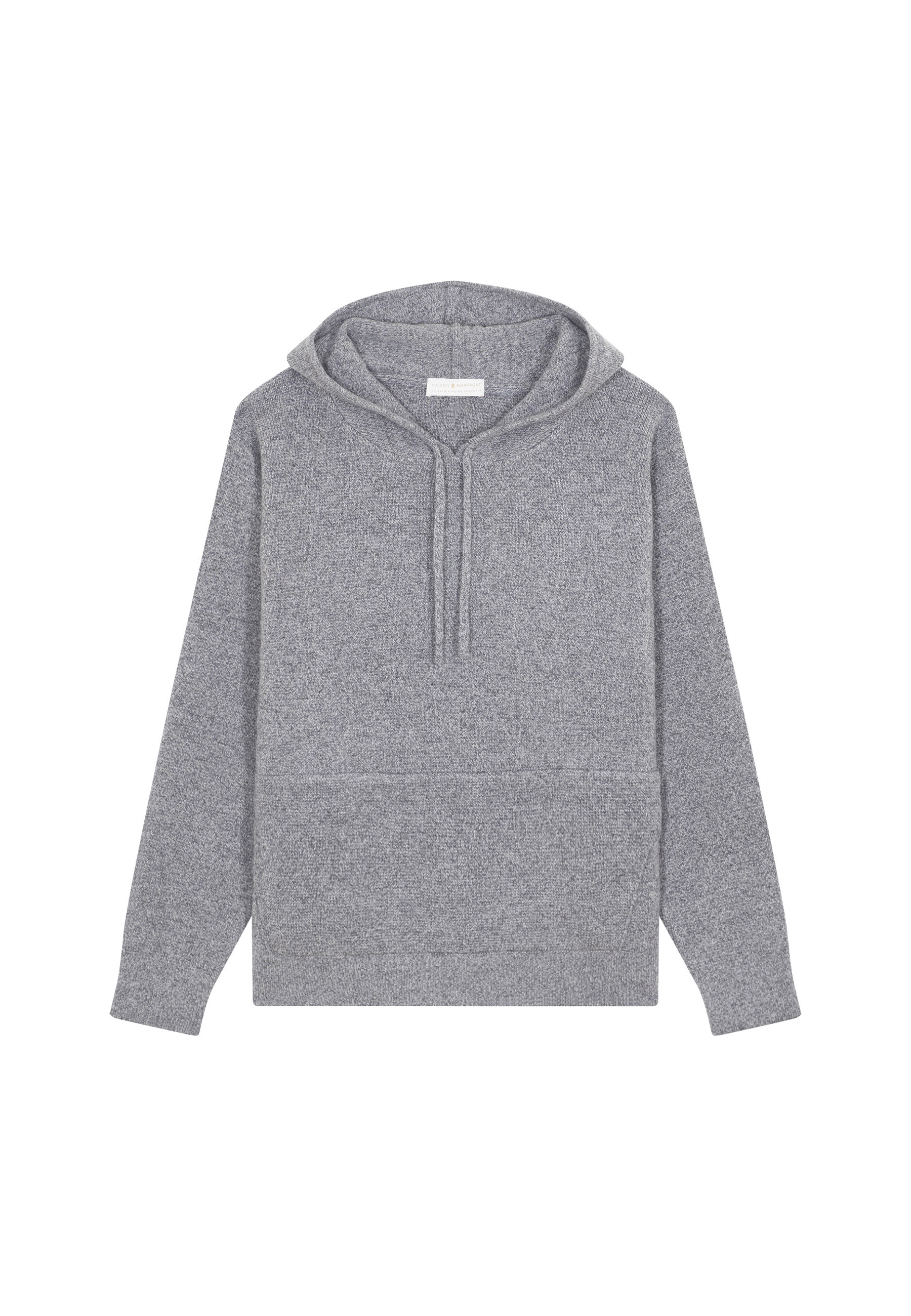 Hooded hoodie with pockets in wool and cashmere - Fabio