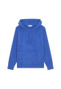 Hooded hoodie with pockets in wool and cashmere - Fabio