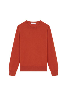 Pull col rond en cachemire - Abeline 7870 ecureuil - 92 Rouille