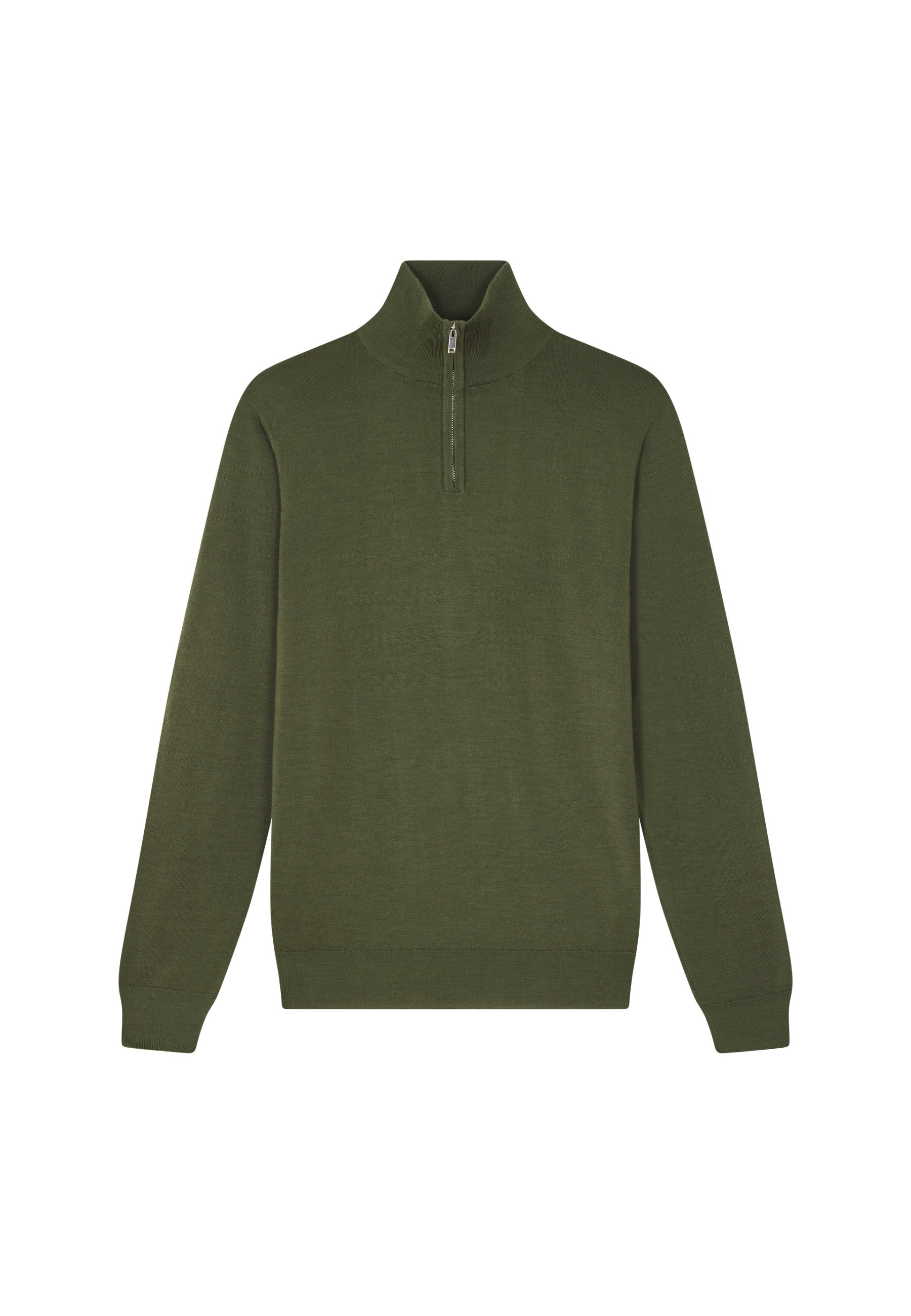 Trucker neck sweater with logo in merino wool - Ryan