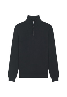 Trucker neck sweater with logo in merino wool - Ryan