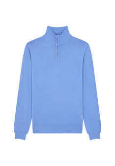 Pull col camionneur avec logo en laine mérinos - Ryan 7822 camel chine - 88 Camel