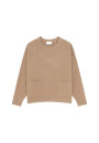 Loose sweater with pockets in recycled cashmere and wool - Davina