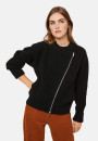 Asymmetrical wool and cashmere zip jacket - Gwenn