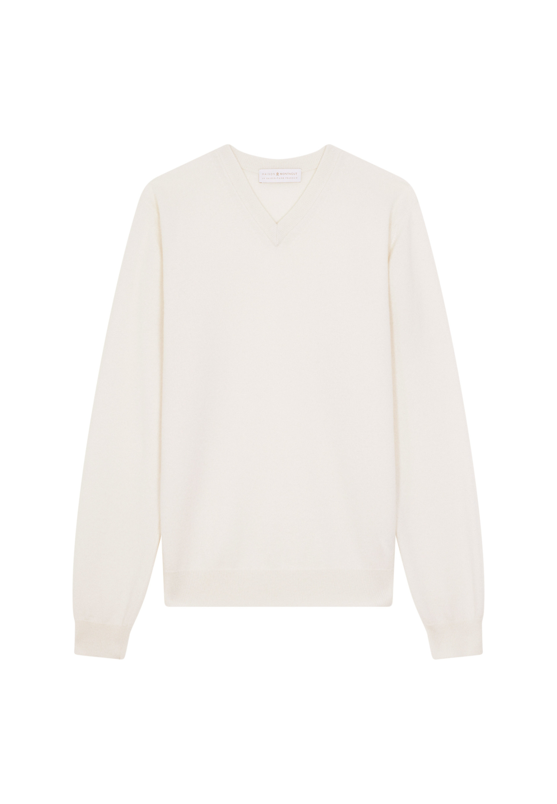 Pull col V en cachemire - Evann 7852 celadon - 94 Vert amande