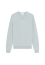 Pull col V en cachemire - Evann 7852 celadon - 94 Vert amande
