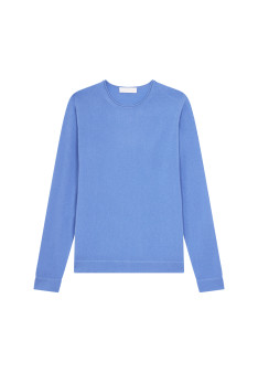 Round-neck cashmere sweater with rolled finishes - Ernest