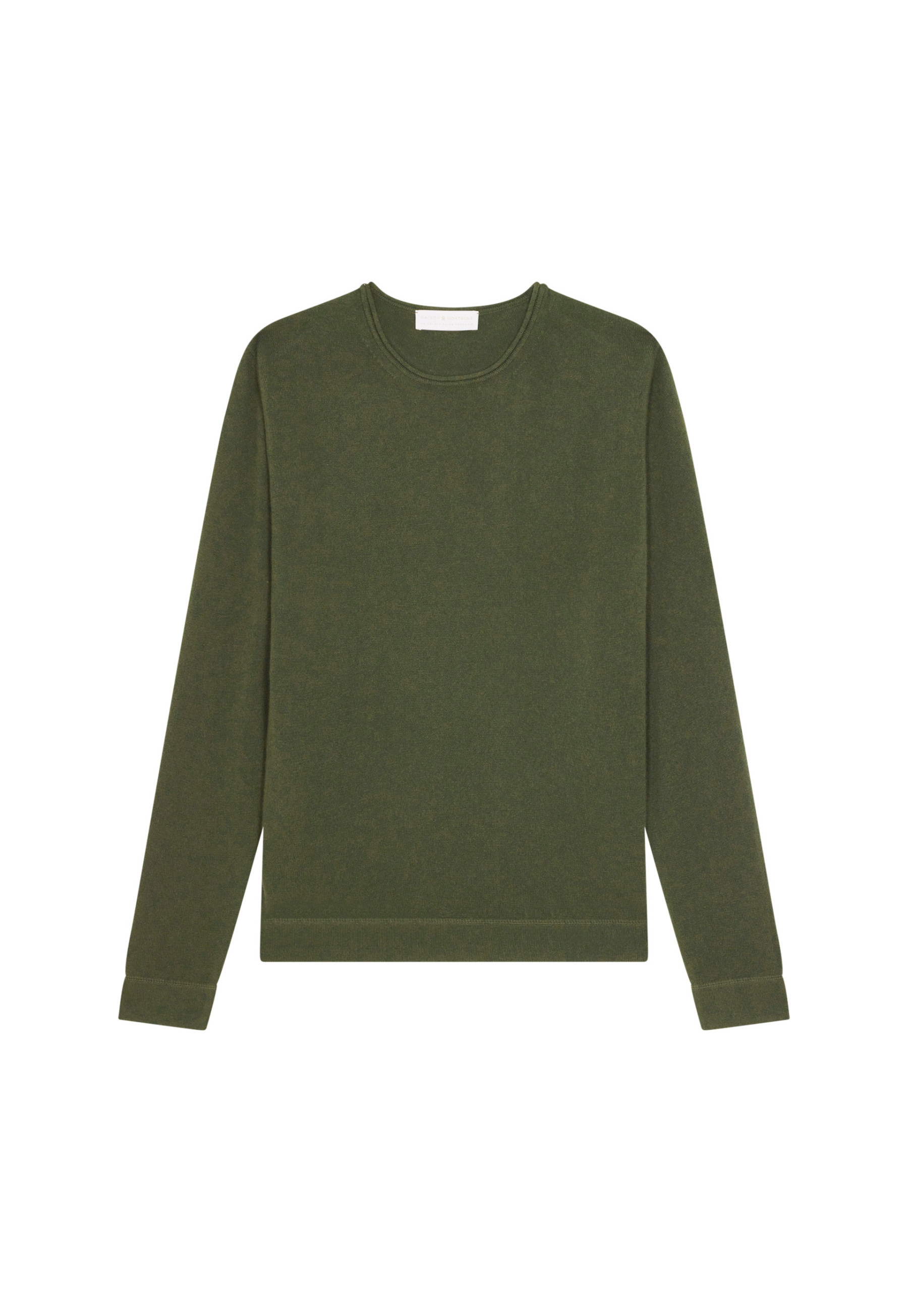 Pull col rond en cachemire finitions roulotées - Ernest 7820 camel - 88 Camel