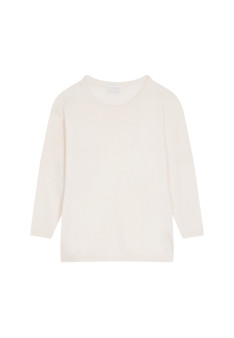 Loose-fitting merino wool round neck sweater - Azel