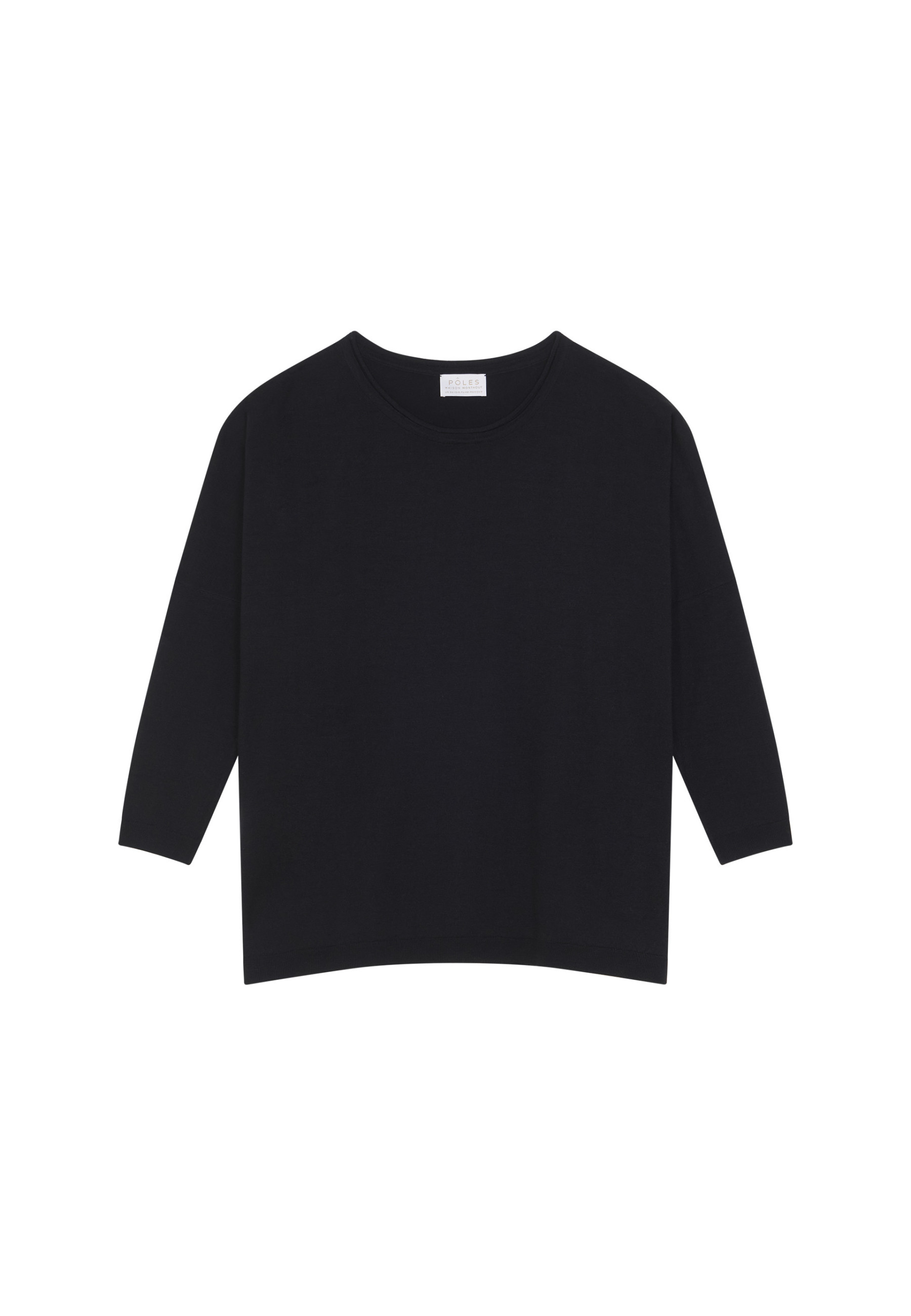 Loose-fitting merino wool round neck sweater - Azel