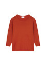 Loose-fitting merino wool round neck sweater - Azel
