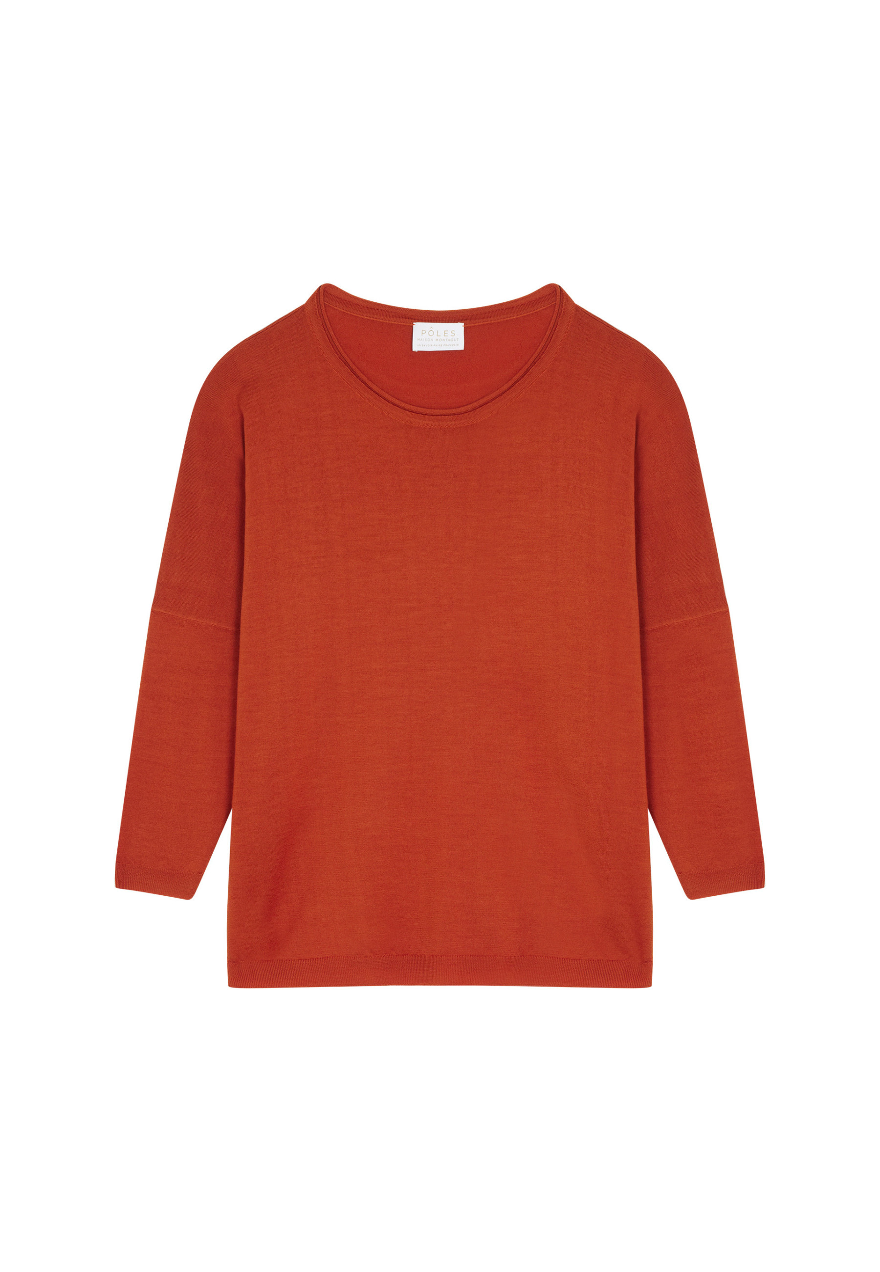 Loose-fitting merino wool round neck sweater - Azel