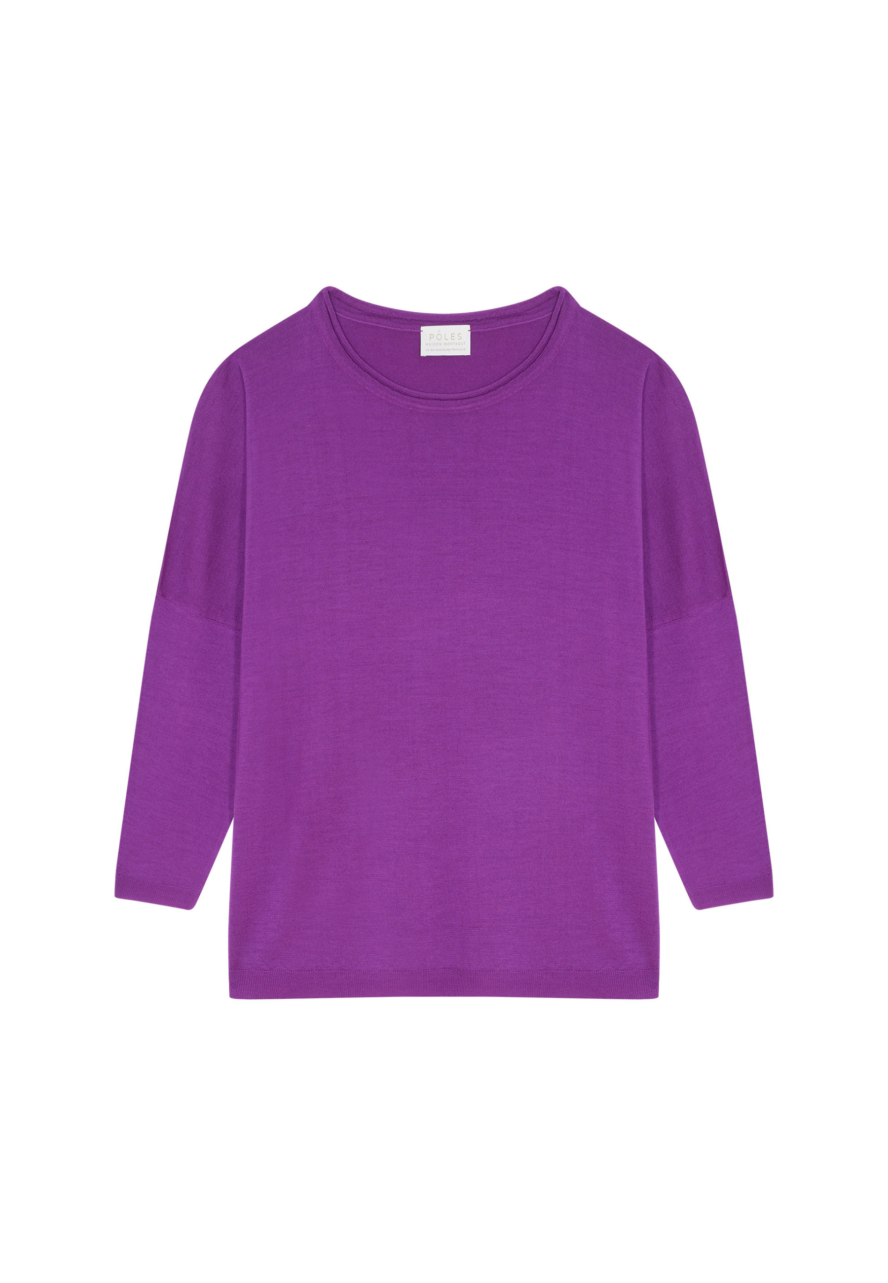 Loose-fitting merino wool round neck sweater - Azel