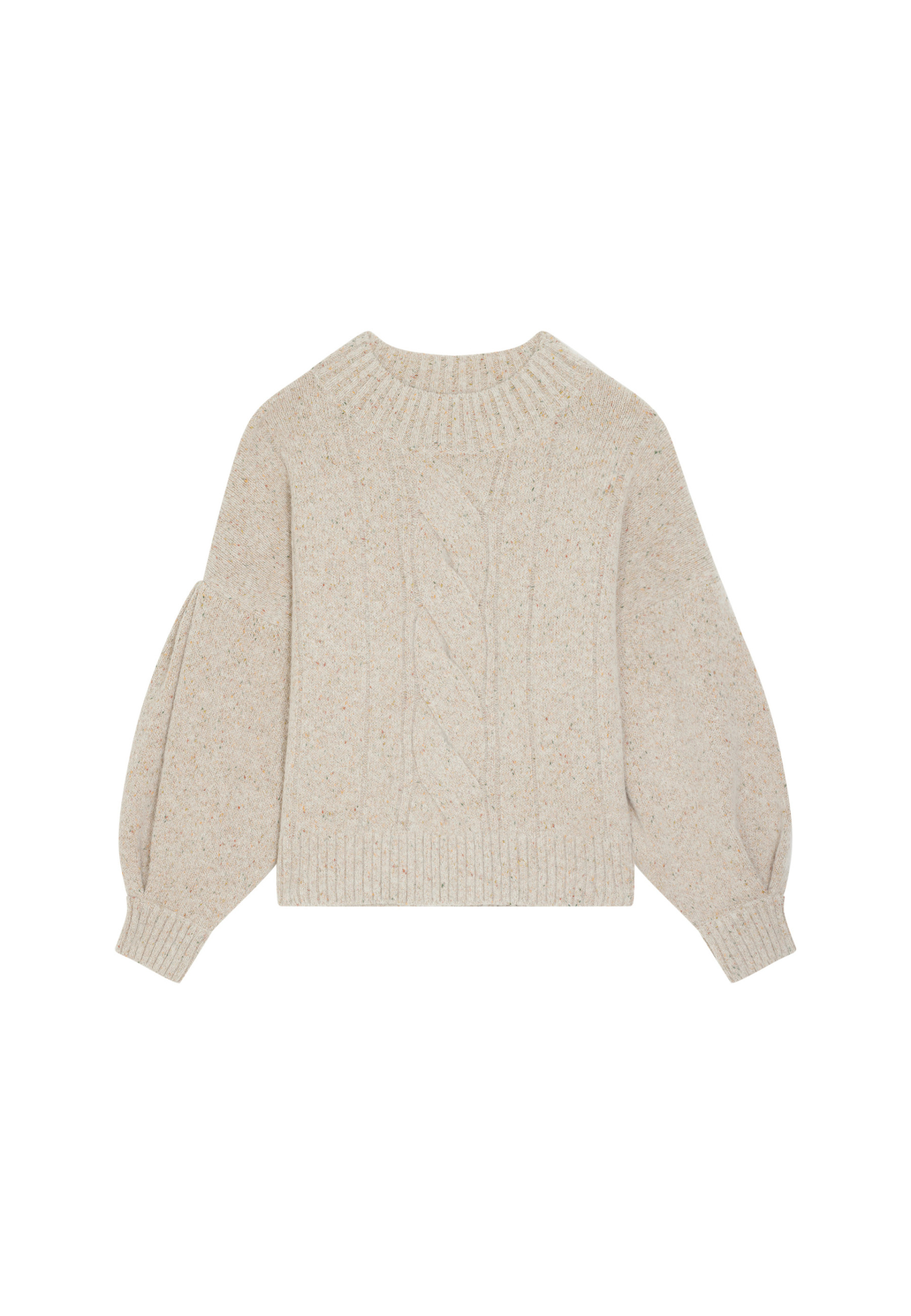 Flecked wool-blend crew-neck sweater - Laetitia