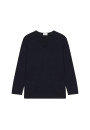 Loose V-neck sweater with pockets in merino wool - Albertine