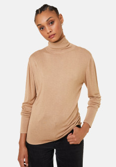 Bamboo cashmere turtleneck t-shirt - Aerio