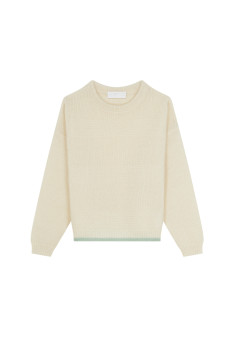 Pull ample bicolore en mohair - Gaby