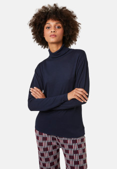 Bamboo cashmere turtleneck t-shirt - Aerio