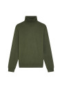 Turtleneck sweater with logo in merino wool - Enzo
