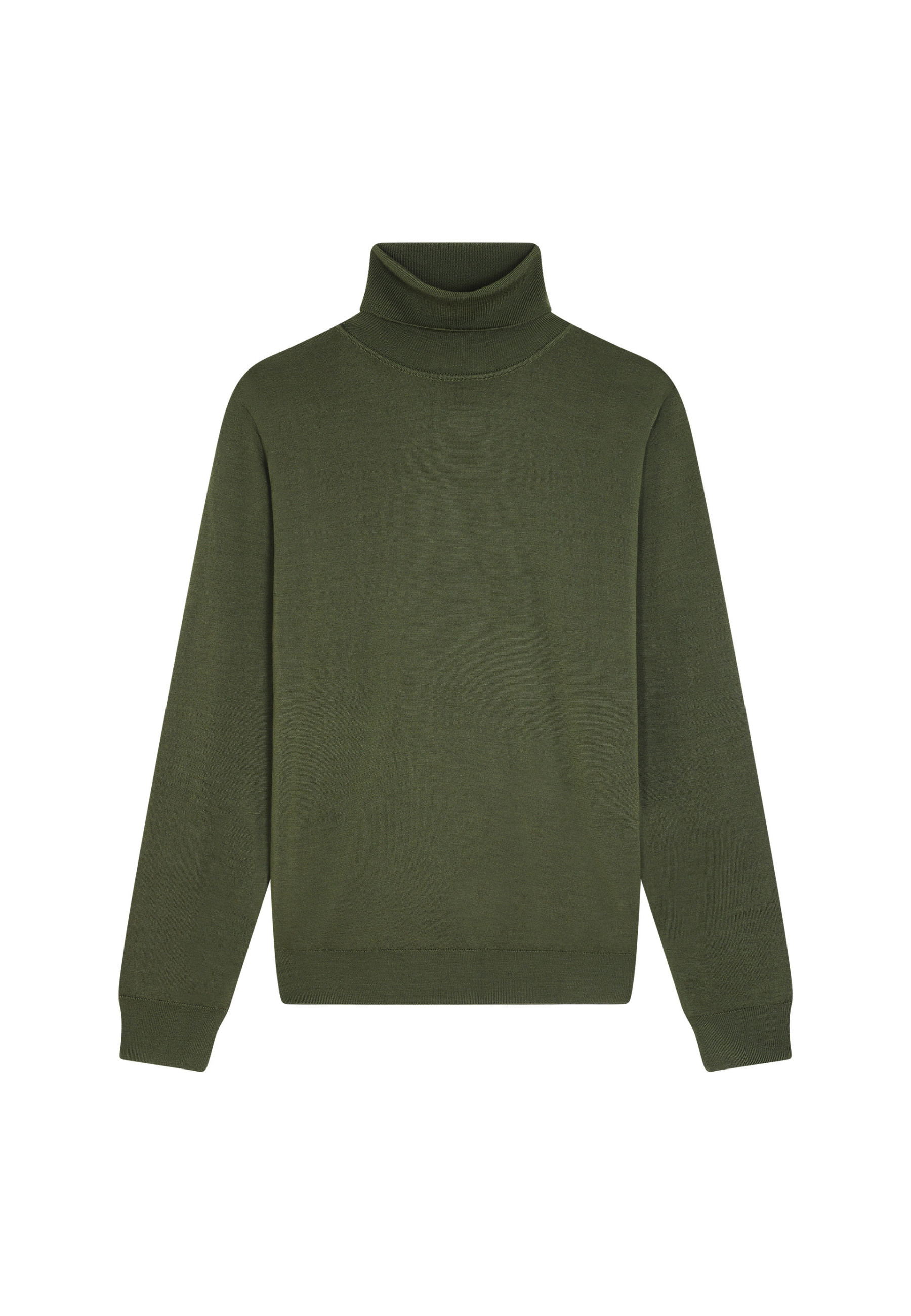 Pull col roulé avec logo en laine mérinos - Enzo