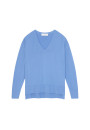 Merino wool V-neck sweater with slits - Aurora