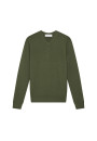 V-neck sweater with logo in merino wool - Elmo
