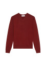 V-neck sweater with logo in merino wool - Elmo