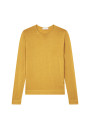 Round-neck merino wool sweater with rolled finishes - Rythme