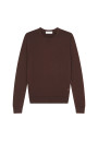 Crew neck sweater with logo in merino wool - Eddie